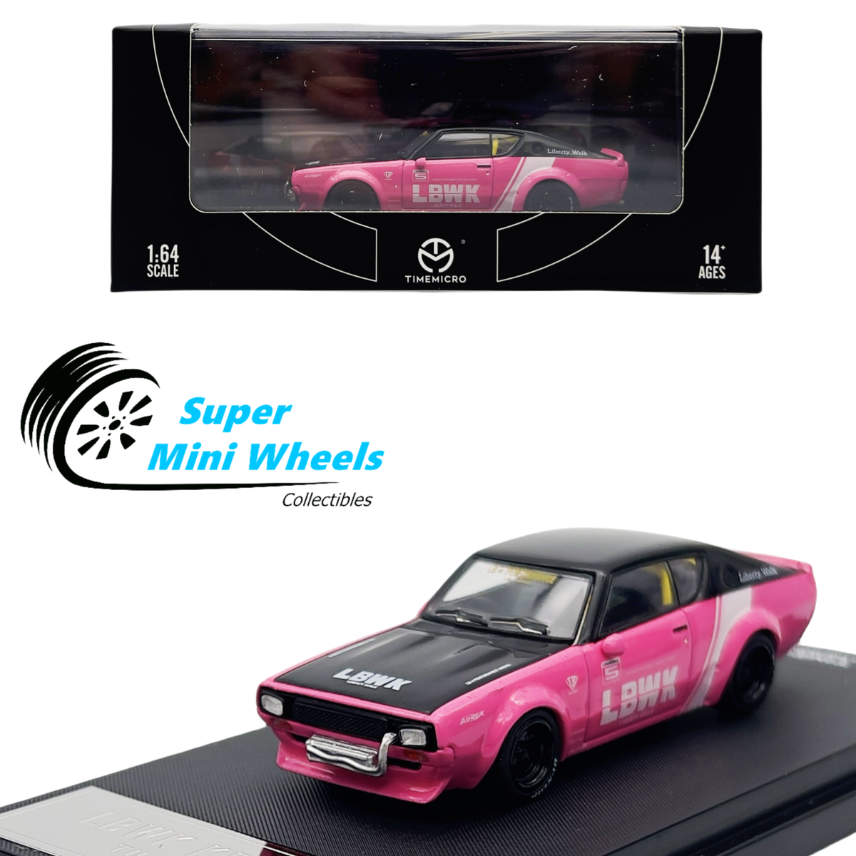Time Micro 1:64 LBWK KPGC110 Pink - Diecast Model | eBay