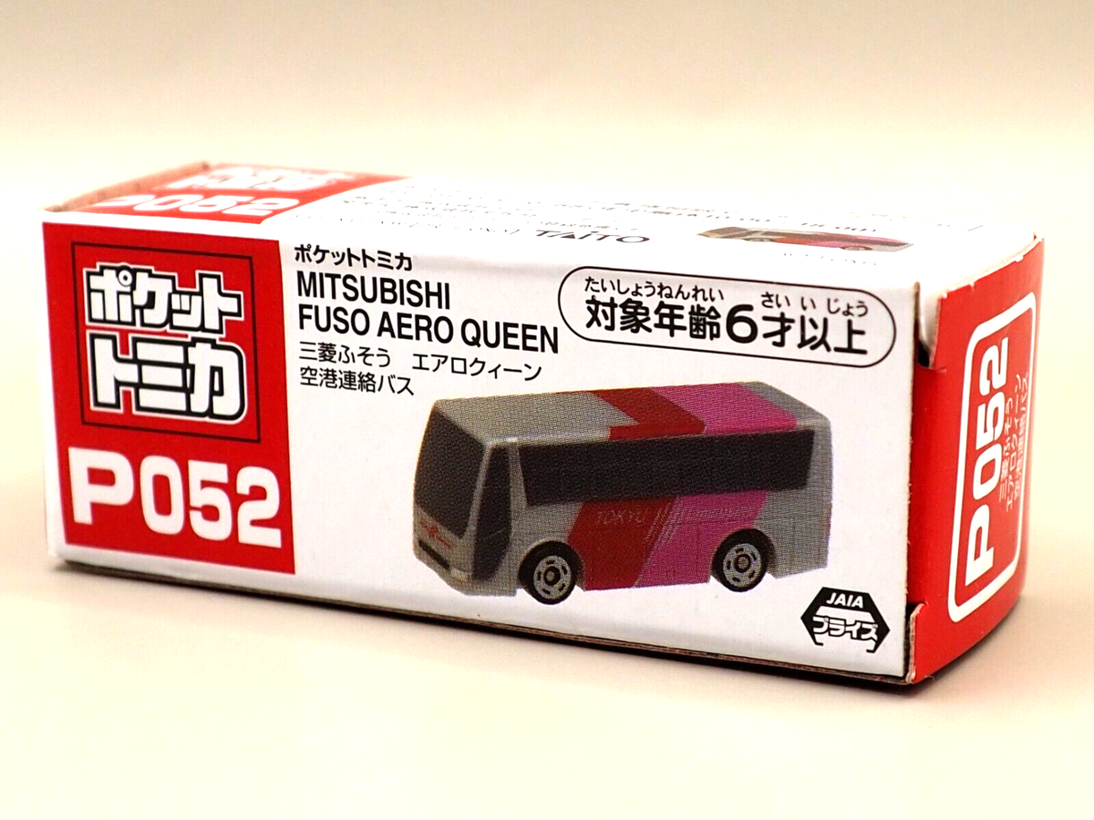 Pocket Tomica P052 Mitsubishi Fuso Aero Queen Bus Mini Car Japan