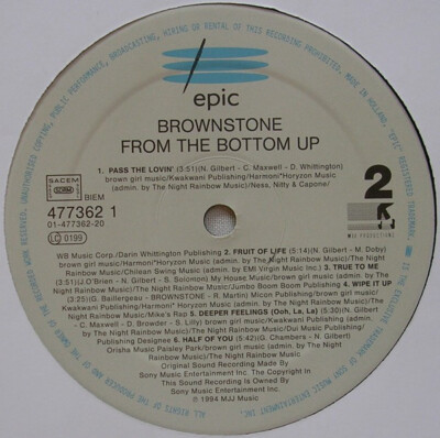Brownstone / From The Bottom Up 1994 EU Original Vinyl LP Michael