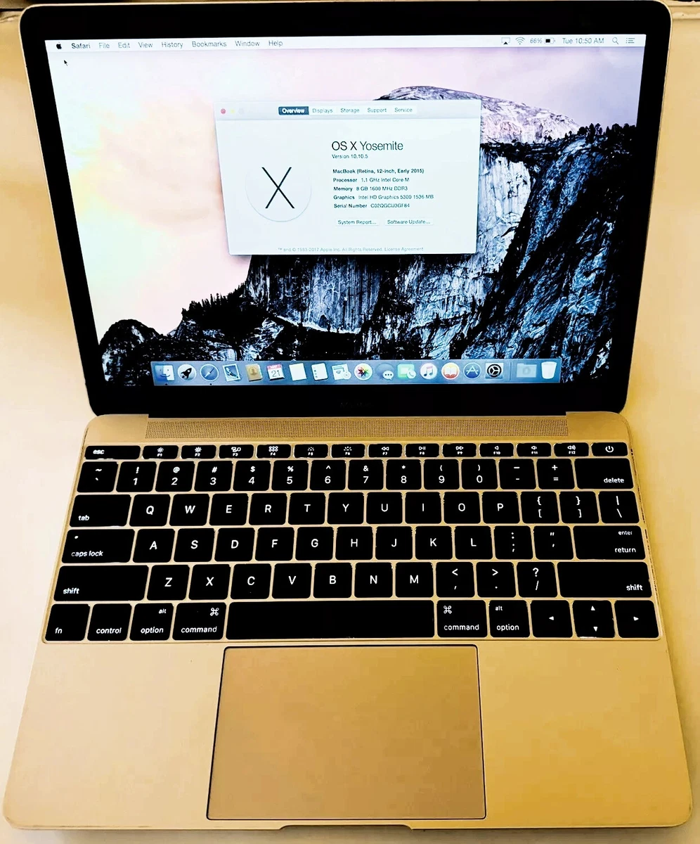 Preços baixos em Notebooks Apple MacBook de 12 polegadas 2015 | eBay
