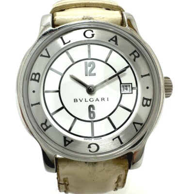 BVLGARI ST29S Solo Tempo Date watch women TO185886 | eBay