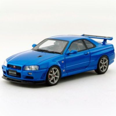 KYOSYO BBR 1/43 NISSAN SKYLINE GT-R V-SPEC II BNR34 BAYSIDE BLUE