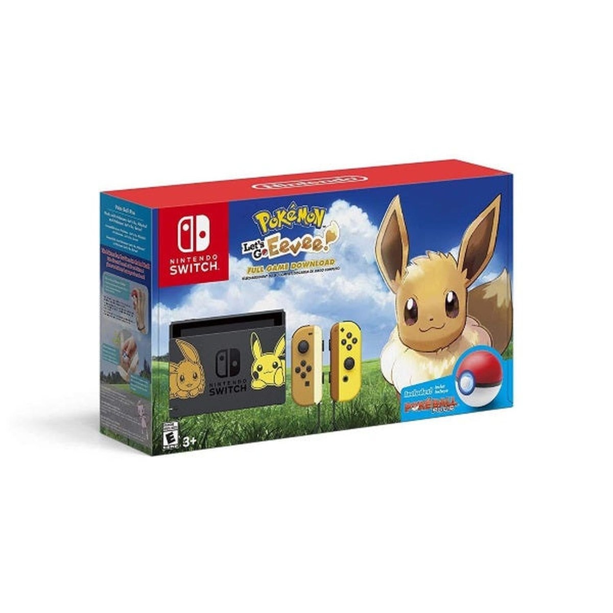 Nintendo Switch Console - Pokemon Let's Go, Eevee! + Poke Ball