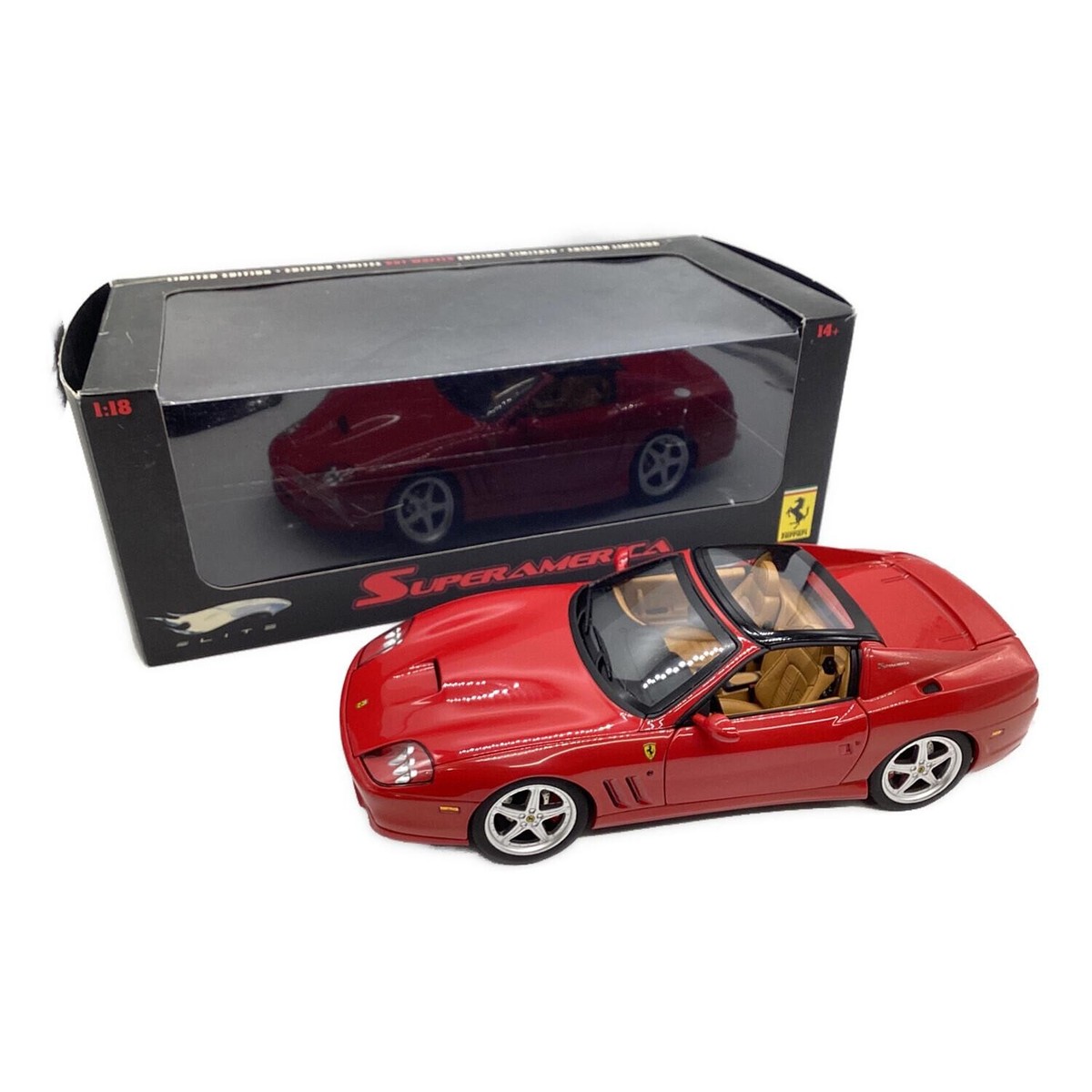 HOT WHEELS 1/18 Elite Ferrari Superamerica Diecast Car Excellent