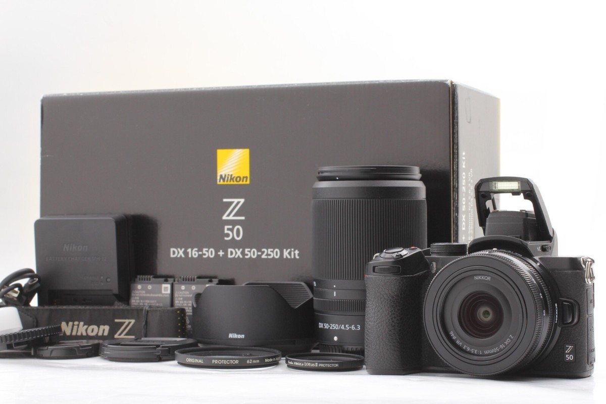 💥Near Mint IN BOX] Nikon Z50 w/ NIKKOR Z DX 16-50mm + 50-250mm VR