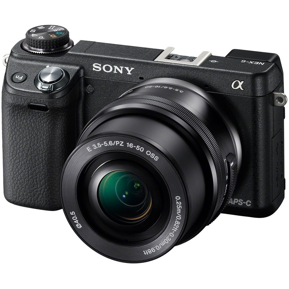 Sony NEX-6 Mirrorless Digital Camera with 16-50mm Lens 1080p HD