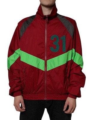 Dolce&Gabbana Men Multicolor Windbreaker Jacket Nylon Full Zip