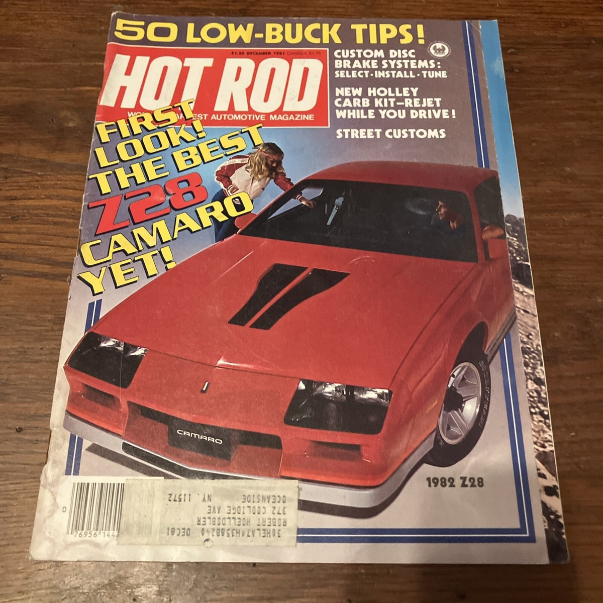Hot Rod Magazine December 1981 Z38-1982 “The Best Camaro Yet