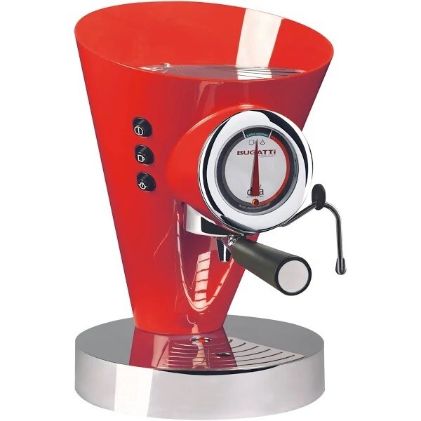 BUGATTI DIVA 1 GROUP ESPRESSO COFFEE MACHINE BRAND NEW RED HOME