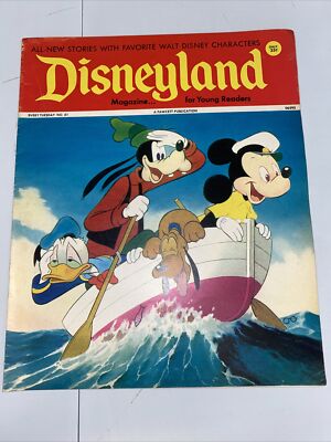 1973 Disneyland Magazine No 61 Goofy Donald Duck Mickey Mouse