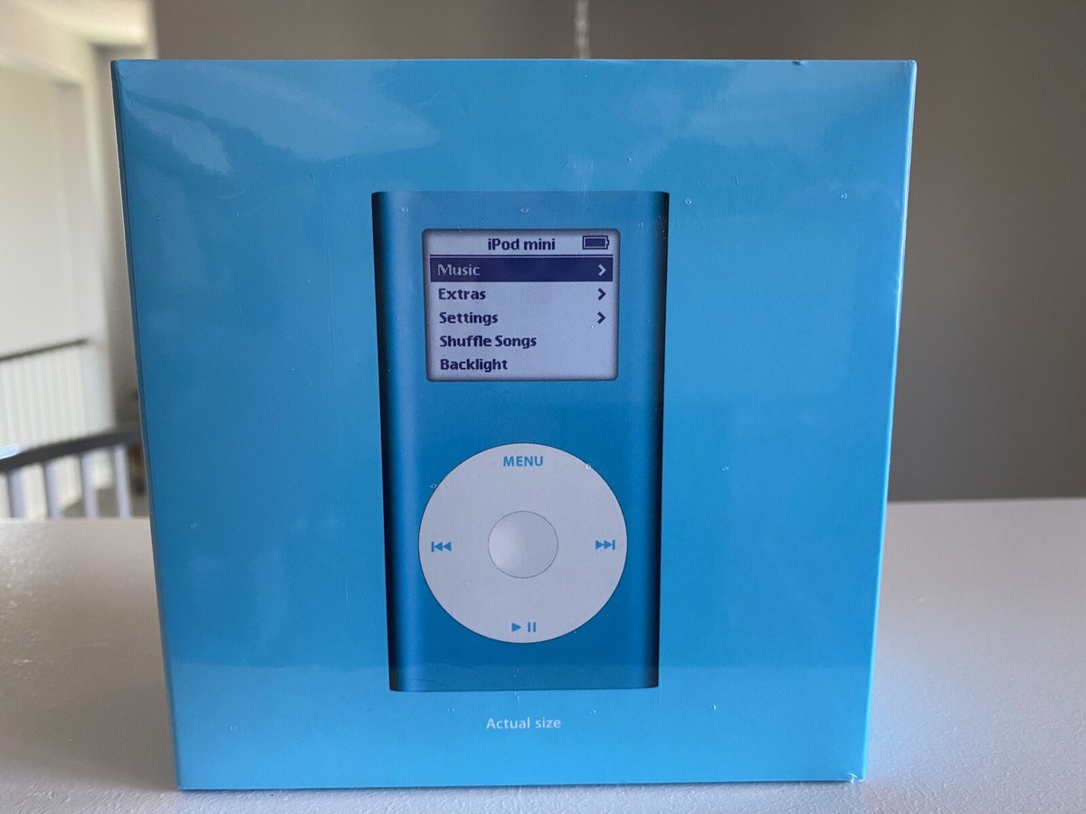 Apple iPod Mini 2nd generation 4gb Blue Factory Sealed | eBay