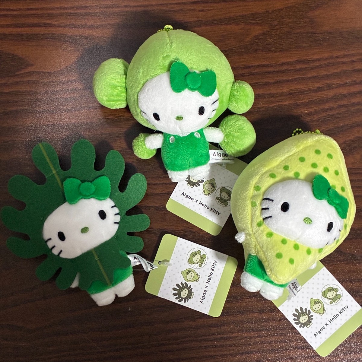 Sanrio Hello Kitty Algae Mascot Set of 3 EXPO 2025 Osaka Kansai