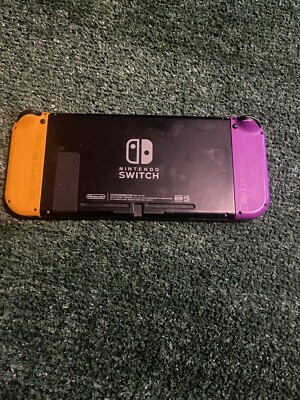 Nintendo Switch With Purple And Orange Joy cons | eBay