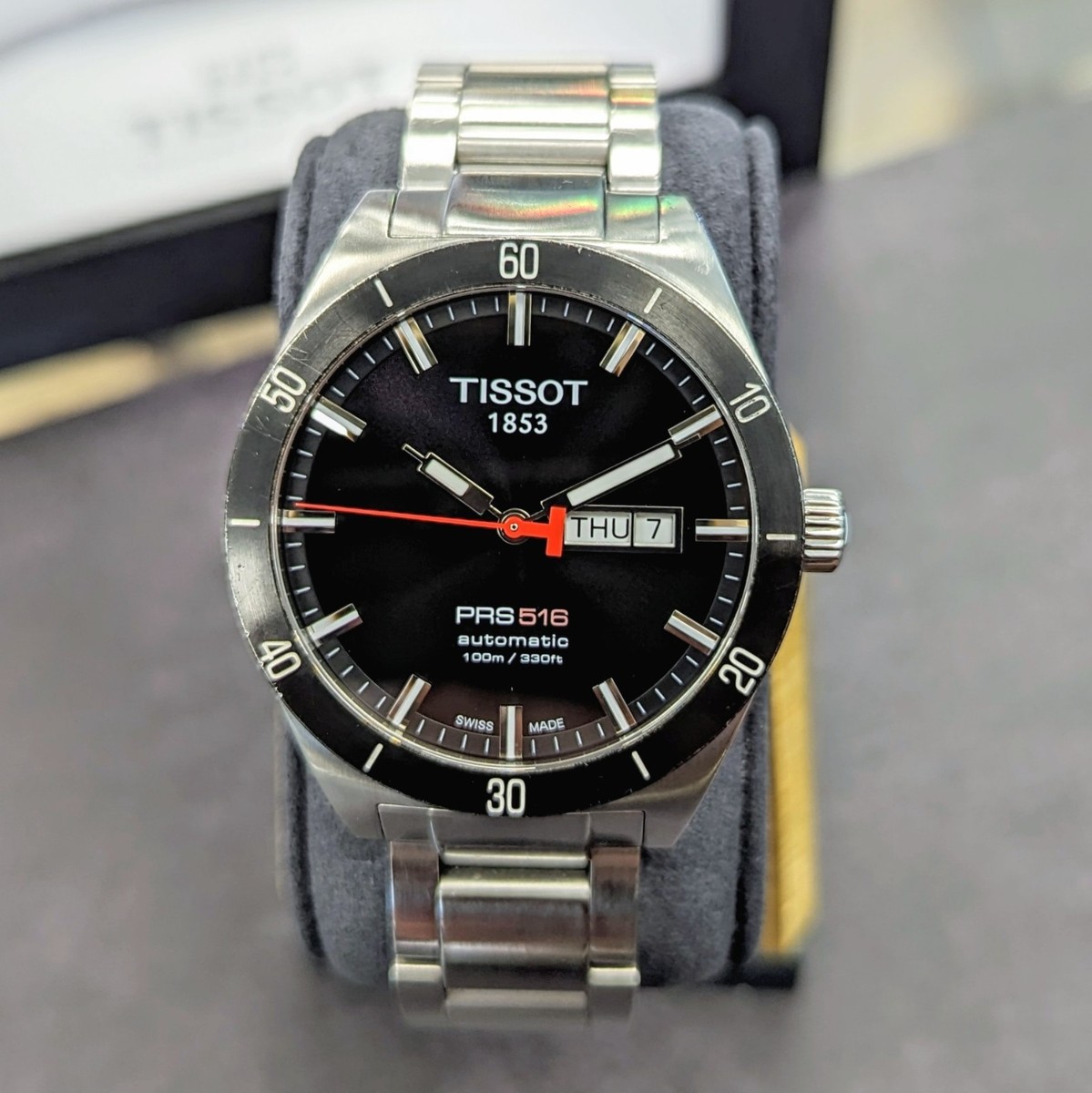 TISSOT PRS516 Automatic Watch T044430A 42mm 25 Jewels Swiss S.S.
