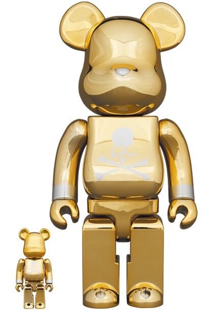 BE@RBRICK 400% & 100% MASTERMIND JAPAN GOLD MEDICOM TOY | eBay