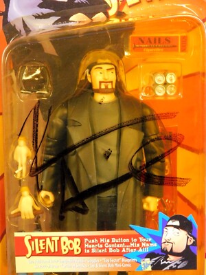 BIG BLAST VIEW ASKEW TALKING JAY & SILENT BOB 2-FIGURE LOT SIGNED