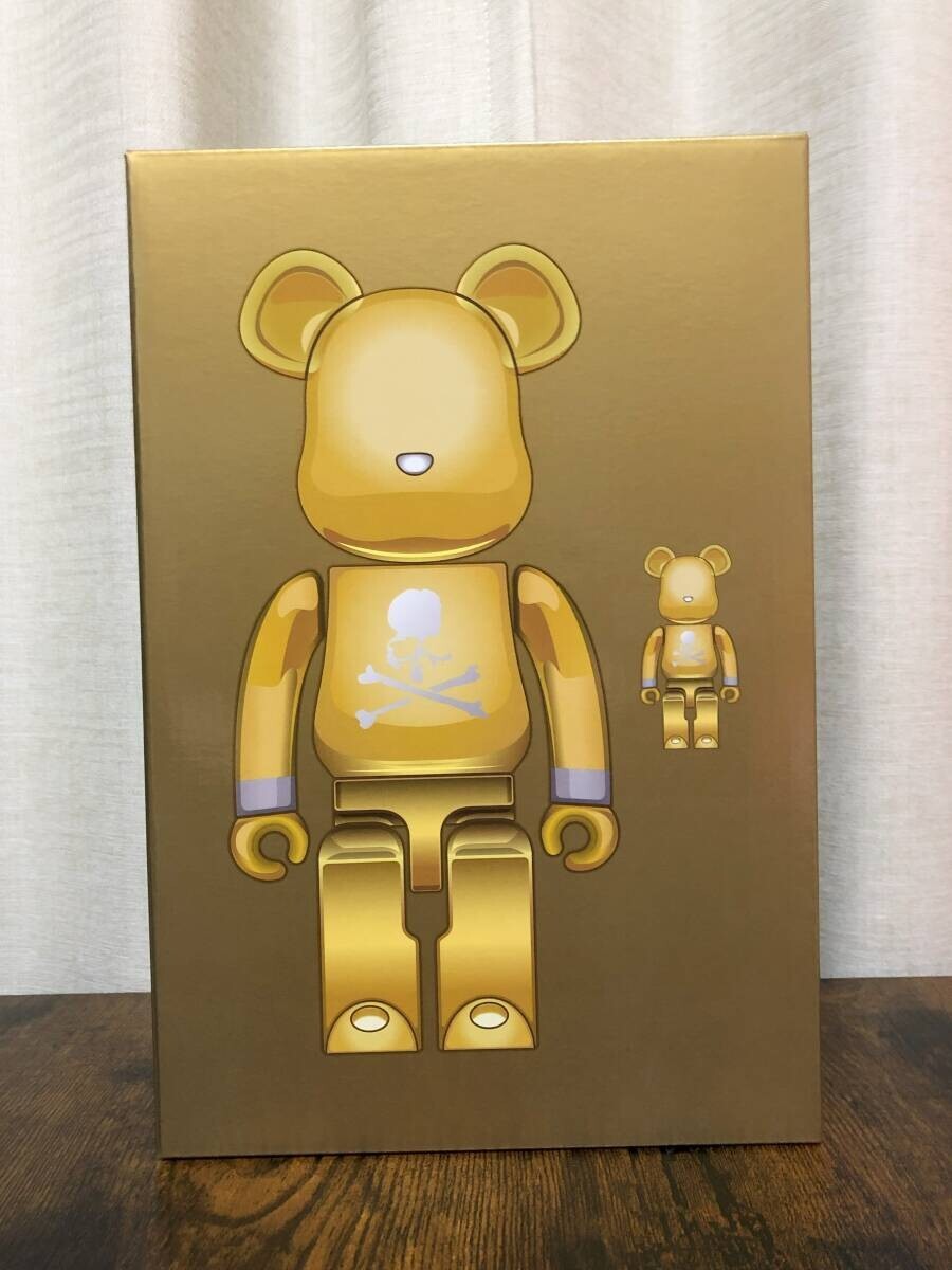 BE@RBRICK 400% & 100% MASTERMIND JAPAN GOLD MEDICOM TOY | eBay
