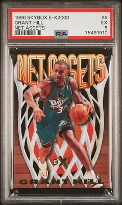 1996 Skybox E-X2000 EX2000 Net Assets Die Cut Grant Hill #6 eBay 1
