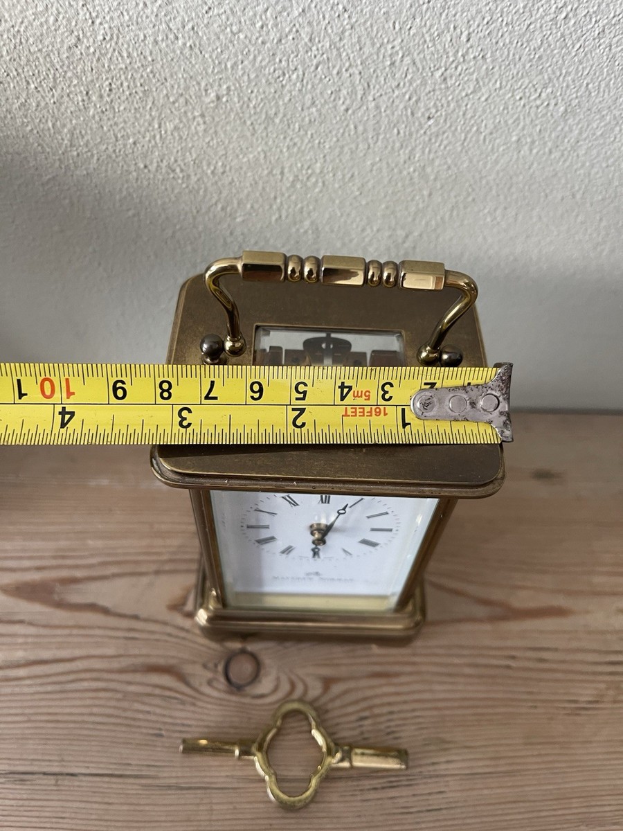 MATTHEW NORMAN LONDON Swiss Brass Carriage Clock with Box & Key | eBay