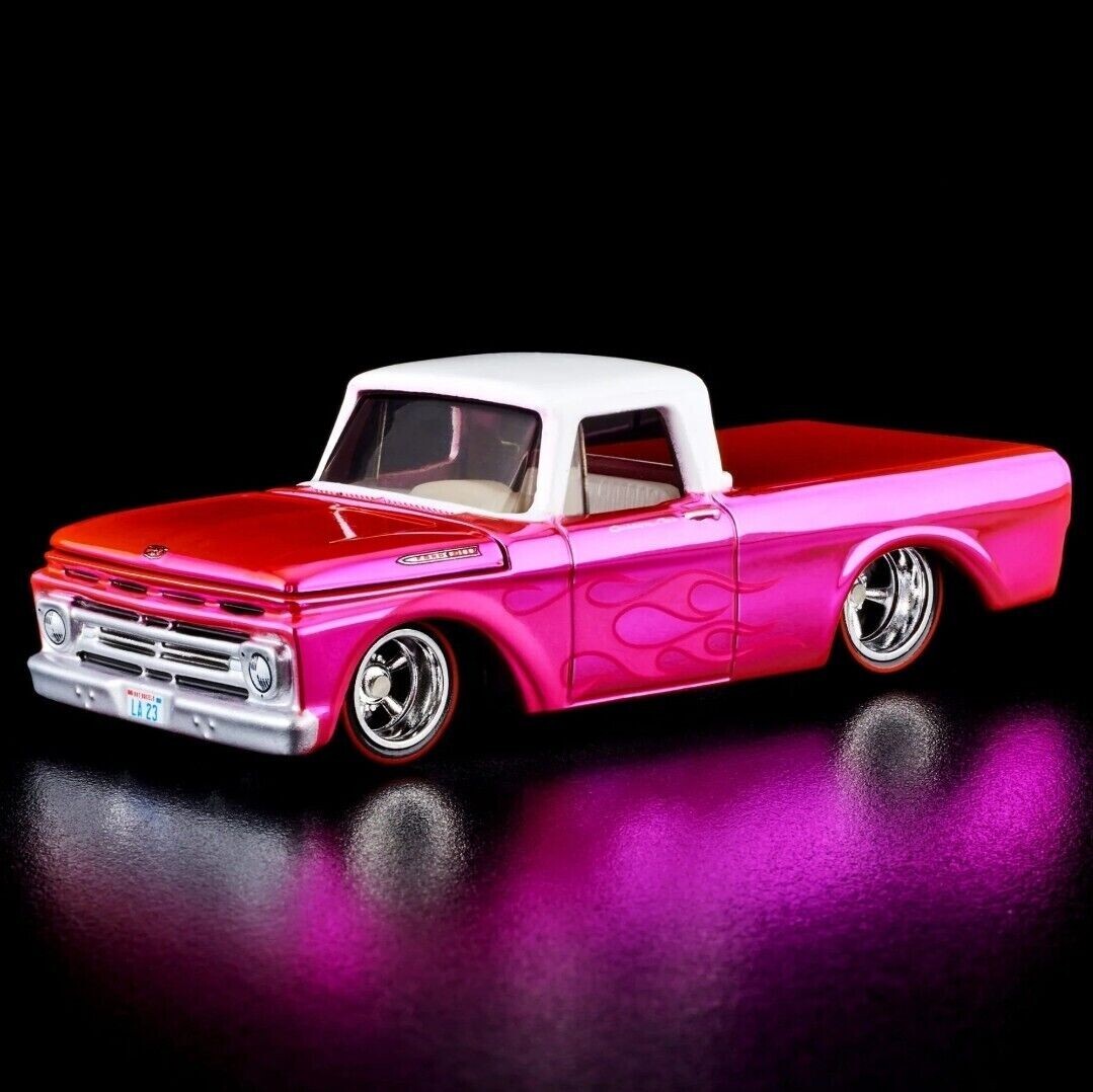 Hot Wheels Red Line Club Exclusive Pink Edition 1962 Ford F100 RLC