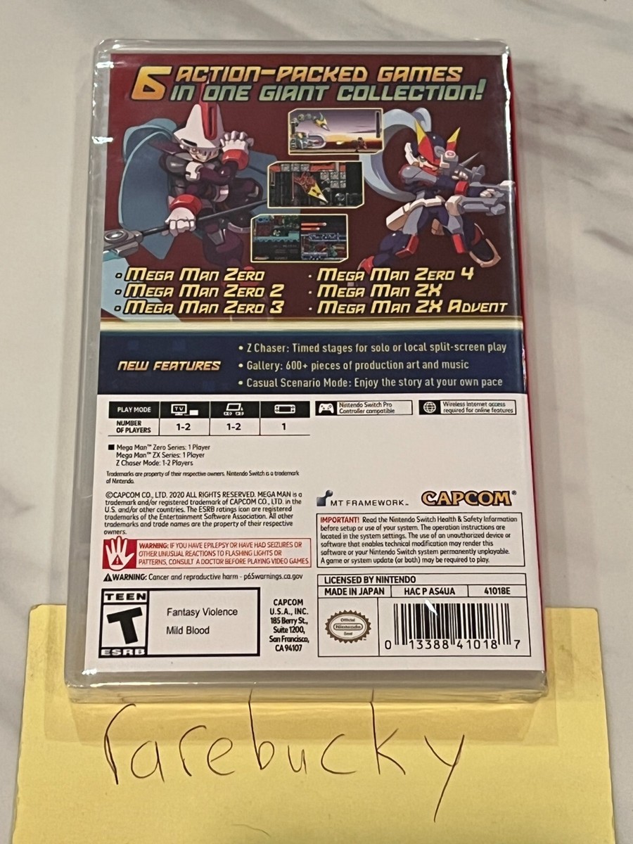Mega Man Zero / ZX Legacy Collection (Nintendo Switch) NEW SEALED