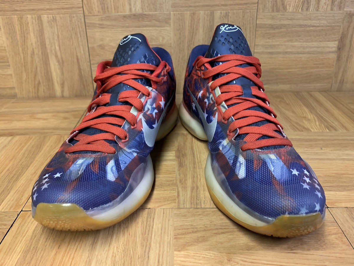 RARE🔥 Nike Kobe X 10 Independence Day 4th July USA Size 9 705317