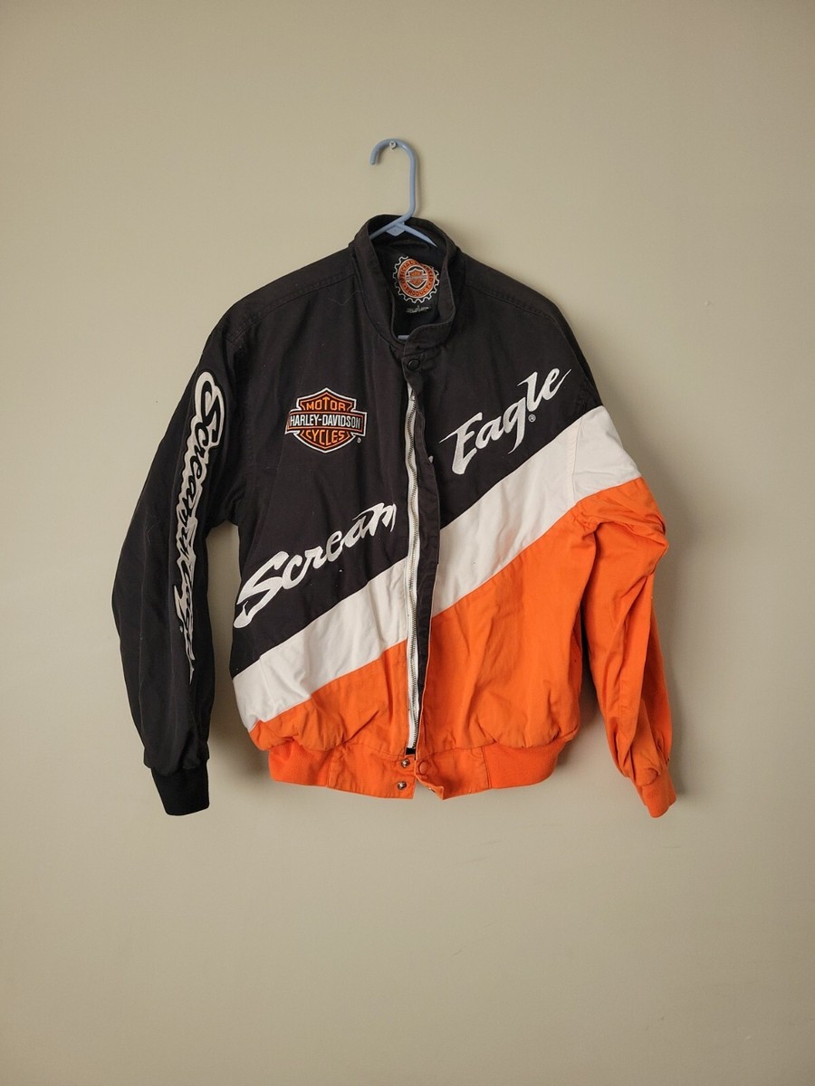 Vintage Harley Davidson Screaming Eagle Racing Jacket NHRA Nascar