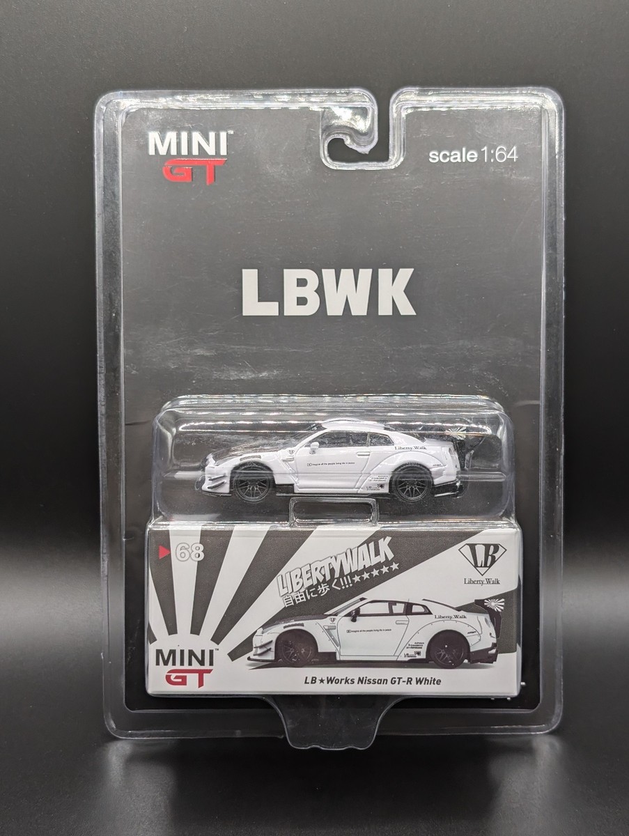 1:64 MINI GT LB WORKS Nissan GTR R35 White #68 RHD | eBay