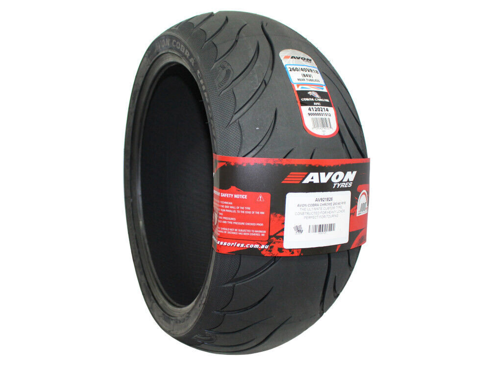 Avon Cobra Chrome AV92 Radial Rear Motorcycle Tire 260/40VR18 84H