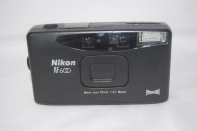 Nikon AF600 Panorama Black 35mm Point & Shoot Film Camera | eBay