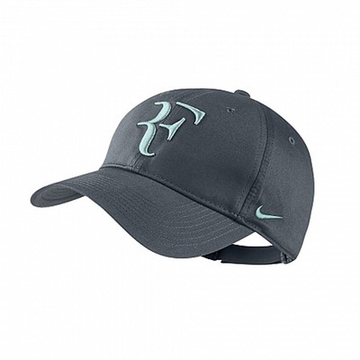 New Nike RF Roger Federer Hat Cap Dark Armory Blue Tennis Dri Fit
