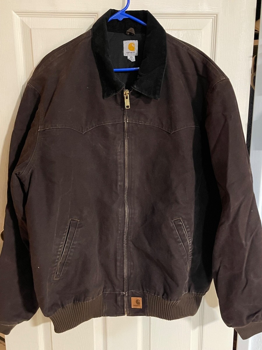 Vintage Carhartt Santa Fe Quilted Fit Duck Jacket Men's 2XL J14