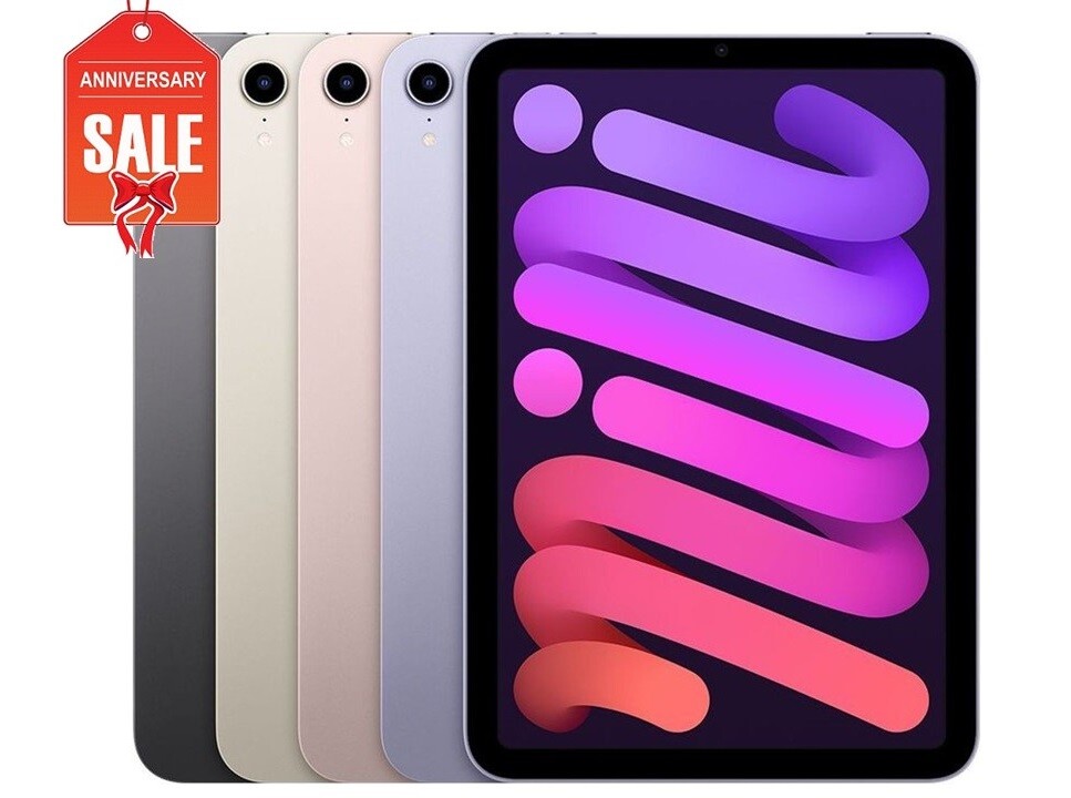 Apple iPad Mini 6th WiFi or Unlocked I Gray Silver Gold I 64GB