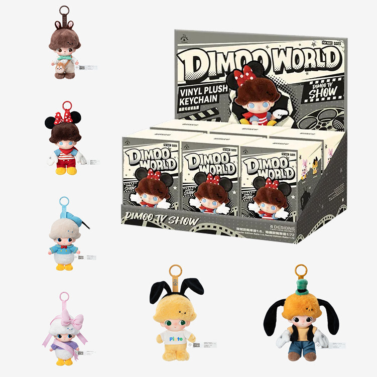 POP MART Dimoo World x Disney Series Blind Box Vinyl Plush