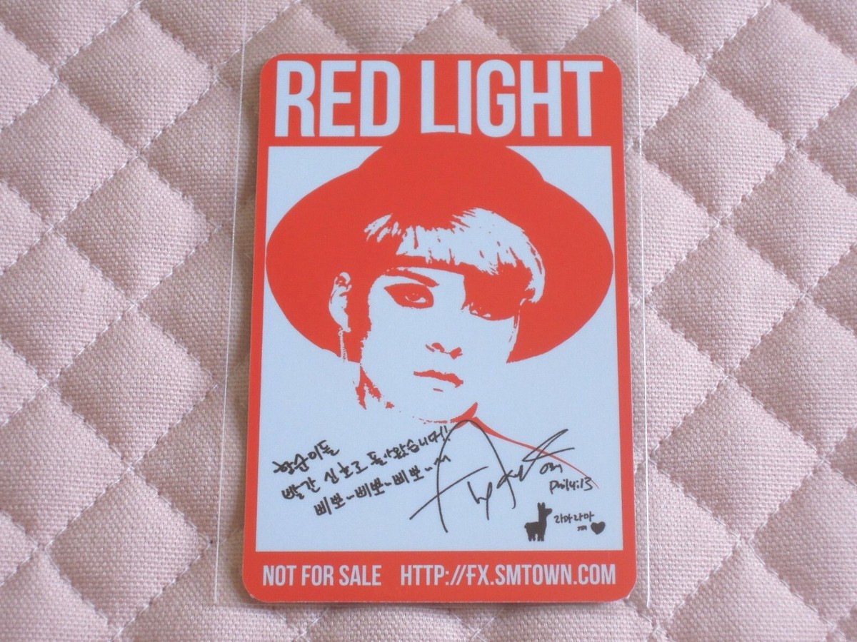 f(x) FX 3th Album Red Light Photocard Set KPOP Amber Krystal