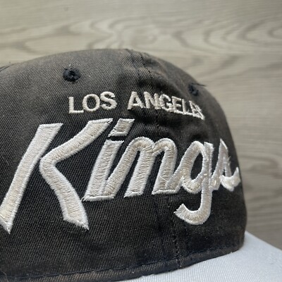 Vintage Sports Specialties Black Silver Los Angeles Kings Script