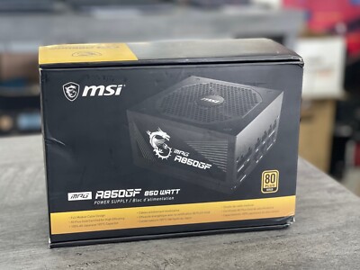 MSI MPG A850GF Power Supply (PSU) 850 Watt Full Modular 80 PLUS