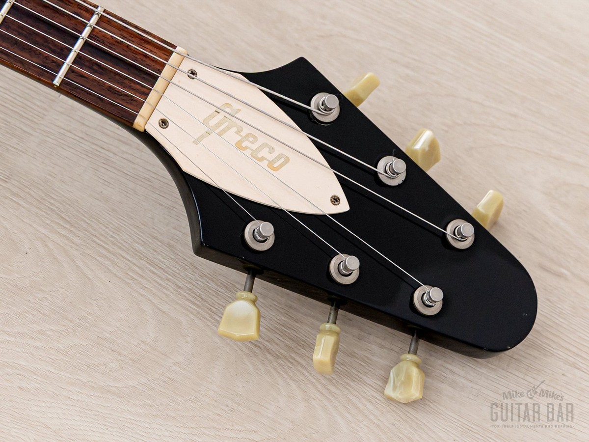 1995 Greco FV Flying V Black w/ Maxon PU-2 Humbuckers, Japan