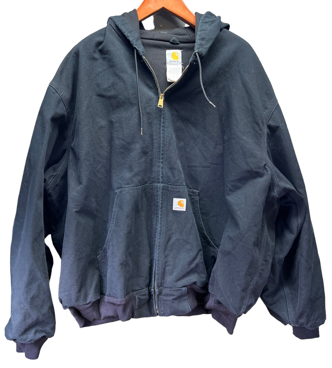 Carhartt Duck Thermal Lined Active Jacket 4XL J131 Black Vintage