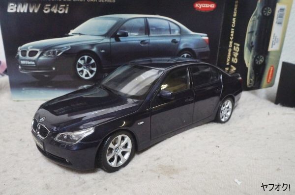 1/18 Kyosho BMW 5 Series E60 Sedan 545i Blue w/ Box From Japam