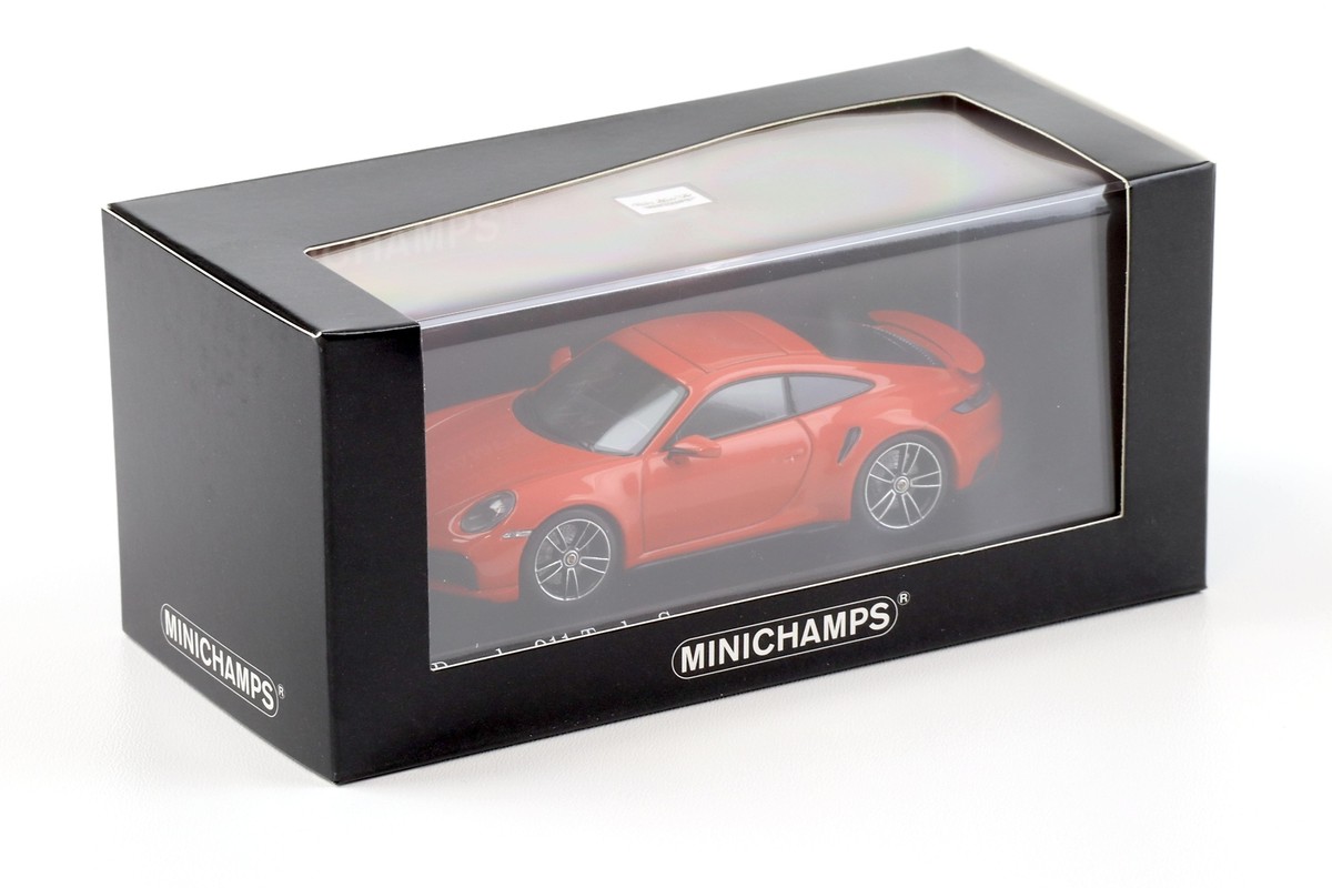 1:43 Minichamps Porsche 911 992 Turbo S Coupe 2020 Lava Orange | eBay