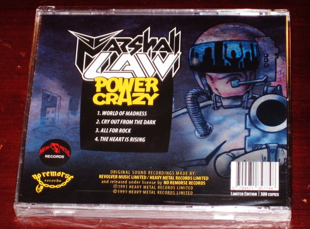 Marshall Law: Power Crazy EP - Limited Edition CD 2015 No Remorse