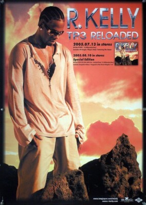 R.KELLY TP-3 Reloaded 2005 Japan Original Promo Poster B2 20x28 in