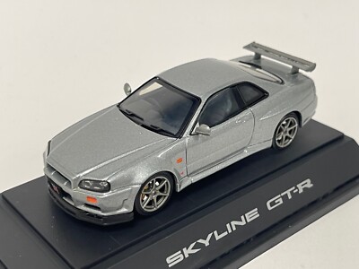 1/43 Ebbro Nissan Skyline GT-R R34 V.SPEC in Dark Silver #58