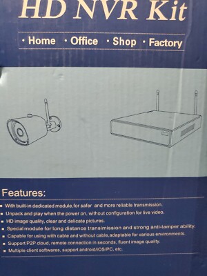 Hiseeu HD NVR Kit P2P CCTV Expandable Wireless Security System NEW