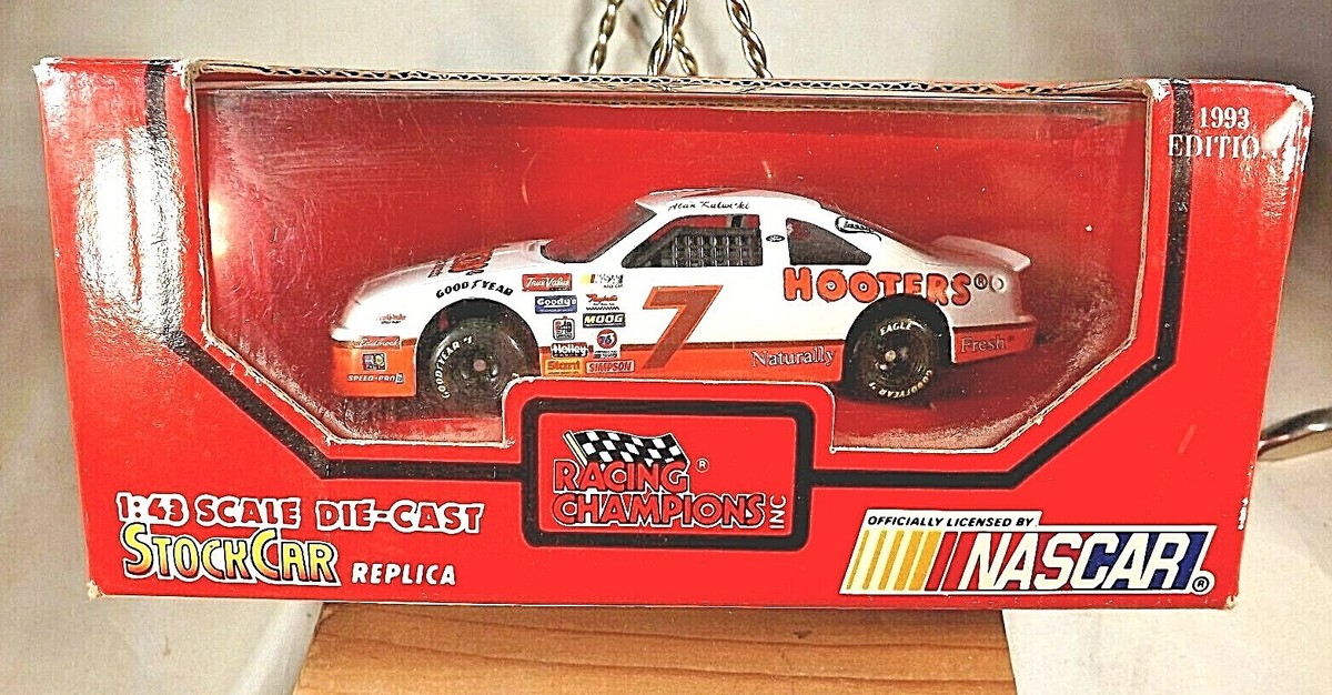 1993 Racing Champions Stock Car Replica Nascar HOOTERS #7 Alan