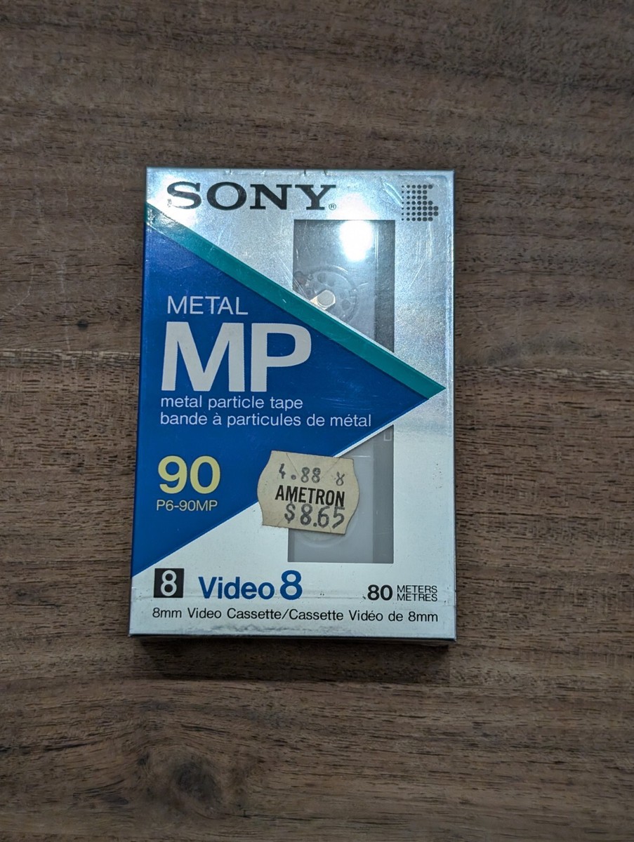 Sony 120 Metal Particle MP 8mm Video Cassette Tape P6-90MP New