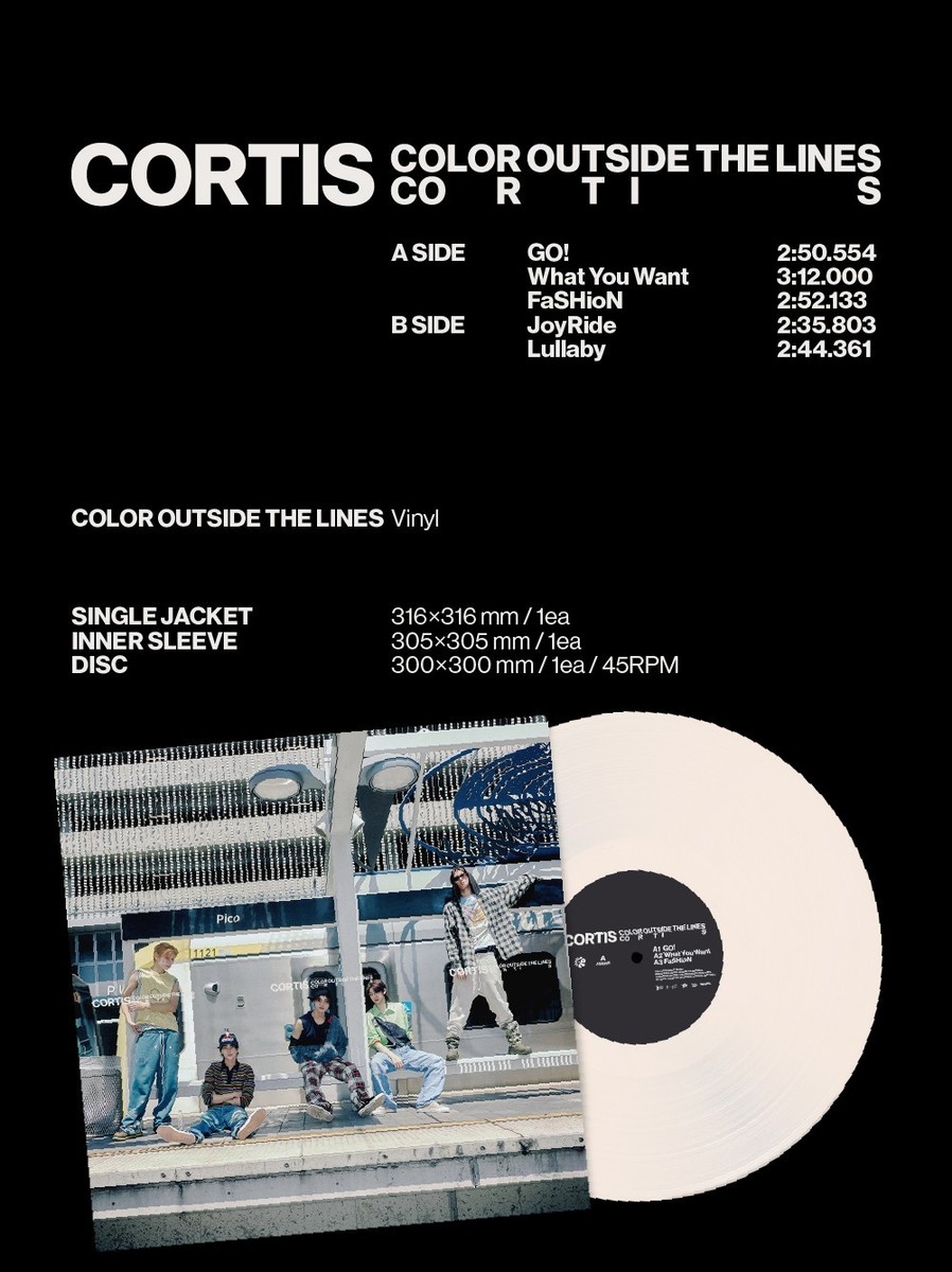 CORTIS [COLOR OUTSIDE THE LINES] 1st EP Album VINYL Ver/LP+2
