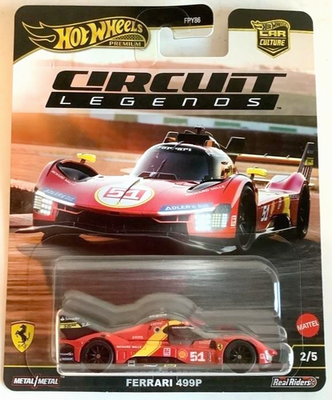 NEW Hot Wheels Premium Car Culture Circuit Legends JBK49 FERRARI