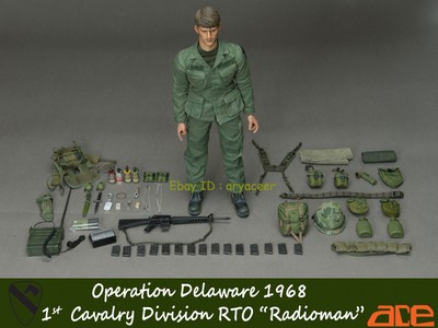 ACE Works 1st Cavalry Division RTO Radioman 1/6 Action Figure